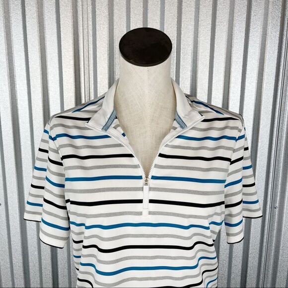 ADIDAS Ultimate365 Stripe Golf Polo - Picture 8 of 12
